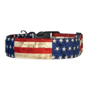 USA Flag Dog Collar