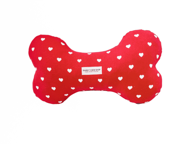 Red Heart Squeaky Bone