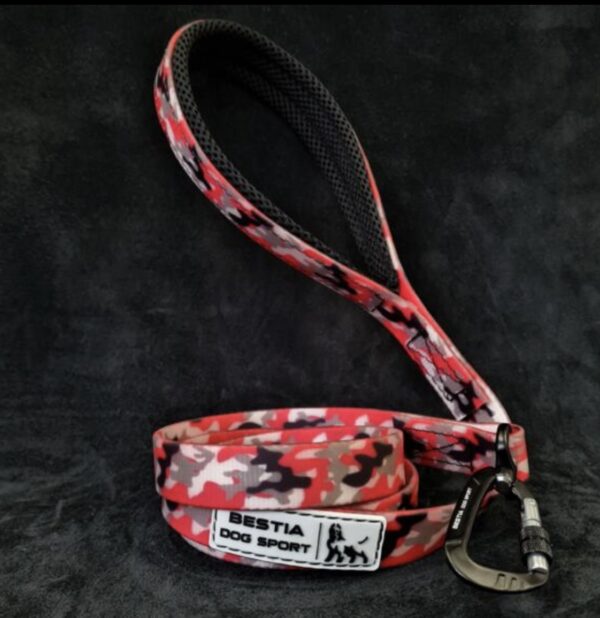 Red Camo Tactical Leash