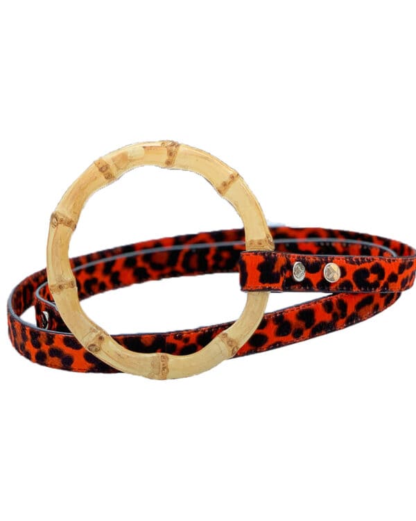 Red Leopard Dog Leash