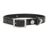 Leather Dog Collar - The Italian Taylor Black