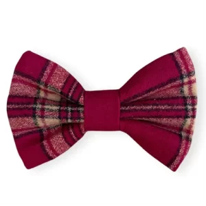 Red Gold Dog Bow Tie