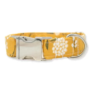 Mustard Floral Dog Collar