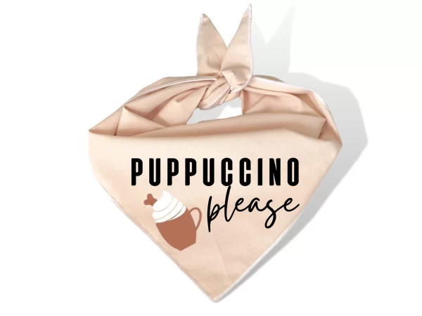 Puppuccino Please Dog Bandana